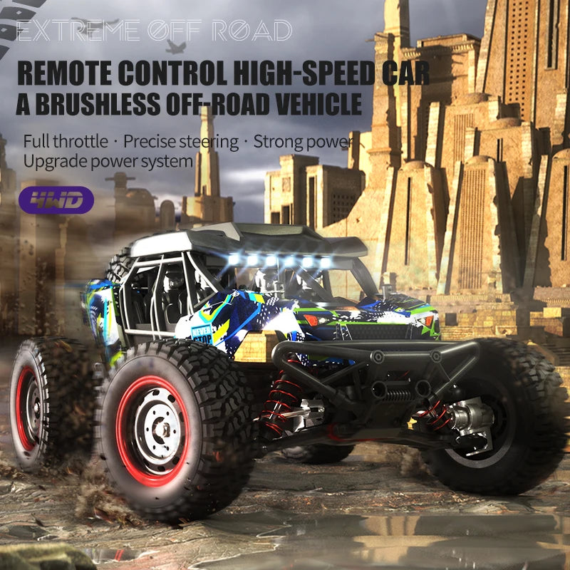 16106PRO 1:16 70KM/H 4WD RC Car With LED Remote Control Off-road Cars High Speed Drift Monster Truck vs Wltoys 144001 Kid Toys