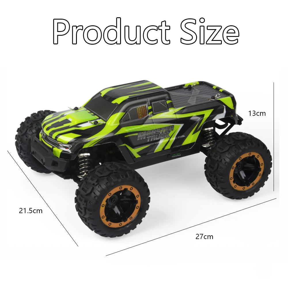 4WD 1:16 RC Car – Off-Road Buggy with LED Lights and 2.4G Remote for Boys and Children