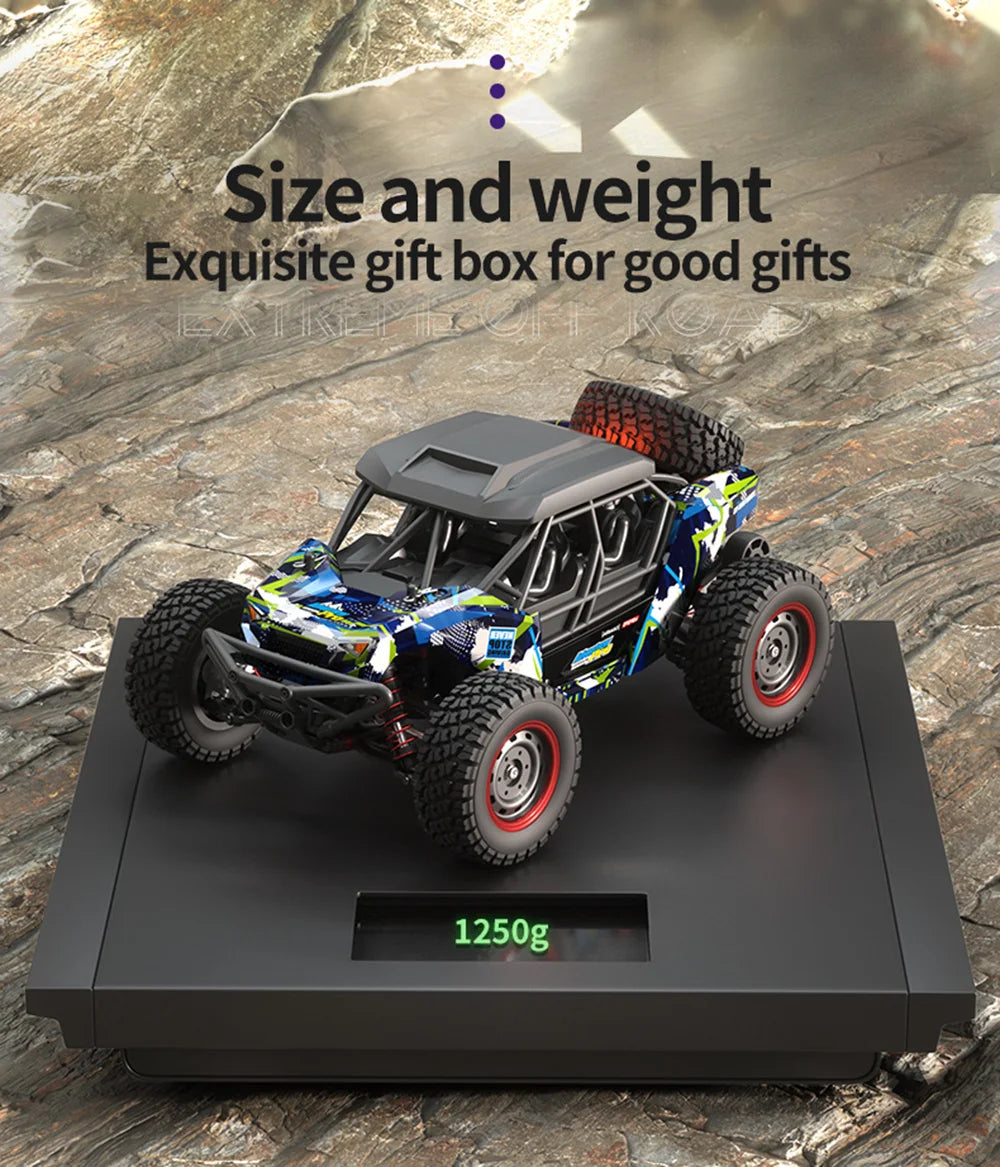 16106PRO 1:16 70KM/H 4WD RC Car With LED Remote Control Off-road Cars High Speed Drift Monster Truck vs Wltoys 144001 Kid Toys