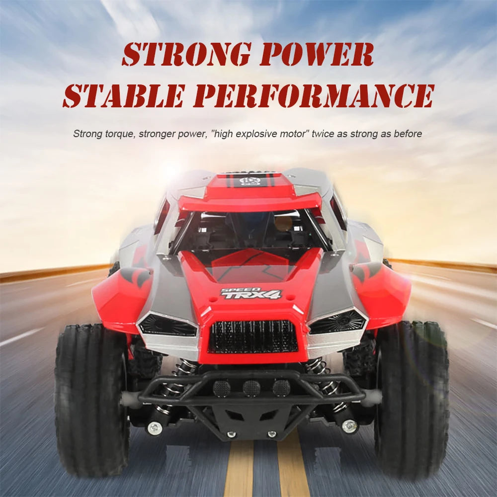 1:12 Scale RC Car – 2WD High-Speed All-Terrain Electric Toy with Rechargeable Battery for Kids and Adults