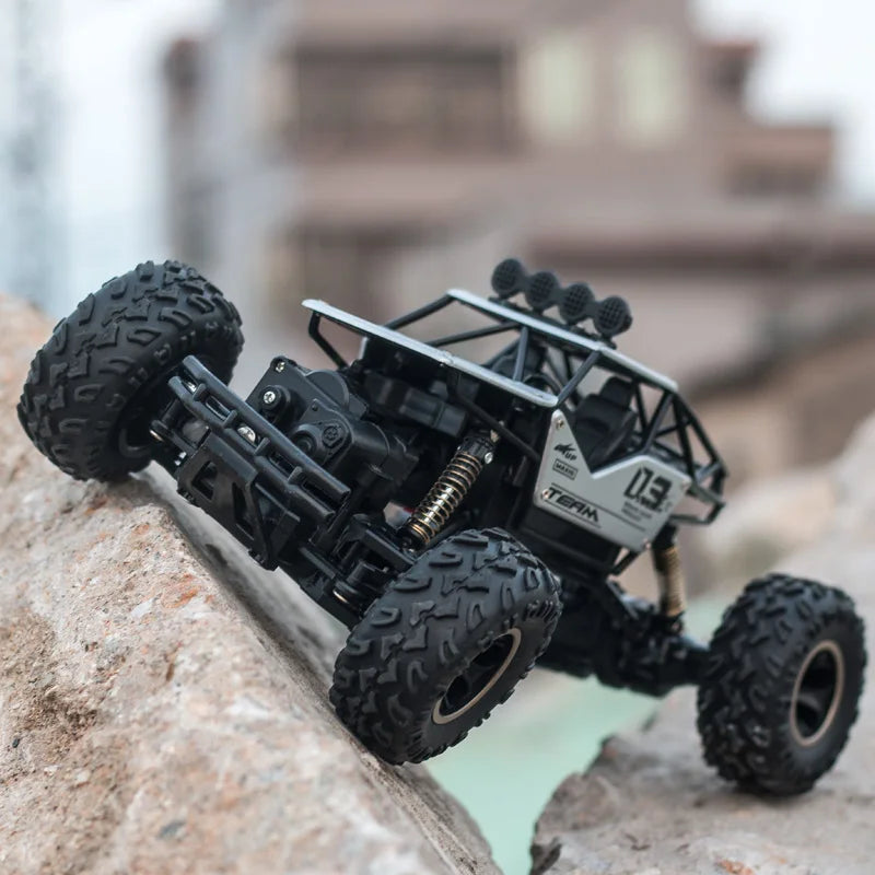 High-Performance 1:16 RC Rock Crawler – 4WD Off-Road Truck with LED Lights and Remote Control vs. WLtoys