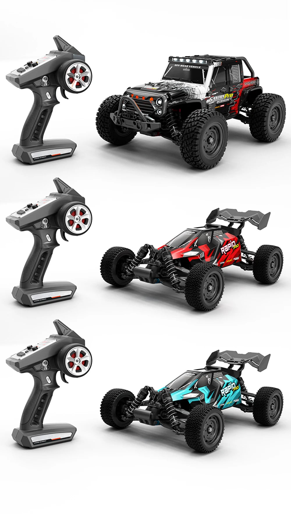 16201PRO 4WD Brushless 70KM/H RC Drift Car – High-Speed Off-Road Racing Beast vs. WLtoys 144010