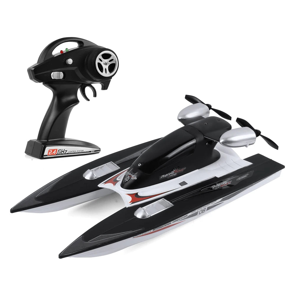 RC Boat 30 KM/H – 2.4G High-Speed Waterproof Jet Boat, Electric Radio Remote Control Toy for Boys