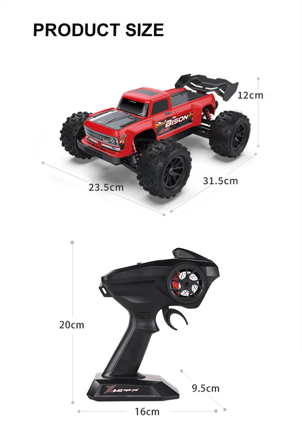 High-Speed S909/S910 1:16 RC Car – 50KM/H 4WD Off-Road Drift Monster Truck vs. WLtoys 144001