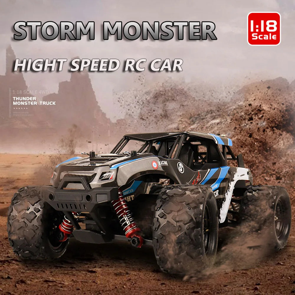 1:18 4WD Remote Control Car – 2.4GHz High-Speed Racing All-Terrain Off-Road Truck, Perfect Toy for Children’s Gifts