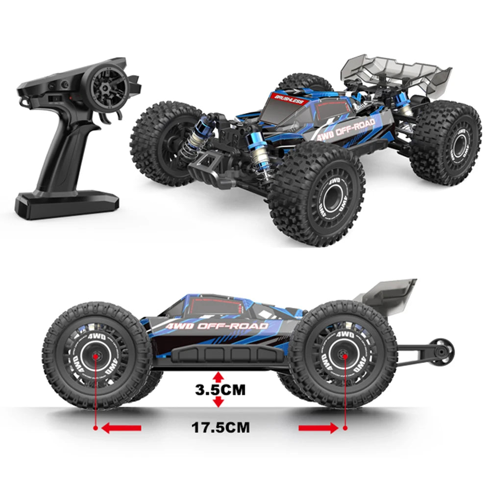 MJX Hyper Go 16207/16208/16210 1/16 RC Car – 70KM/H Brushless 4WD High-Speed Off-Road Drift Truck for Kids vs WLtoys 144010