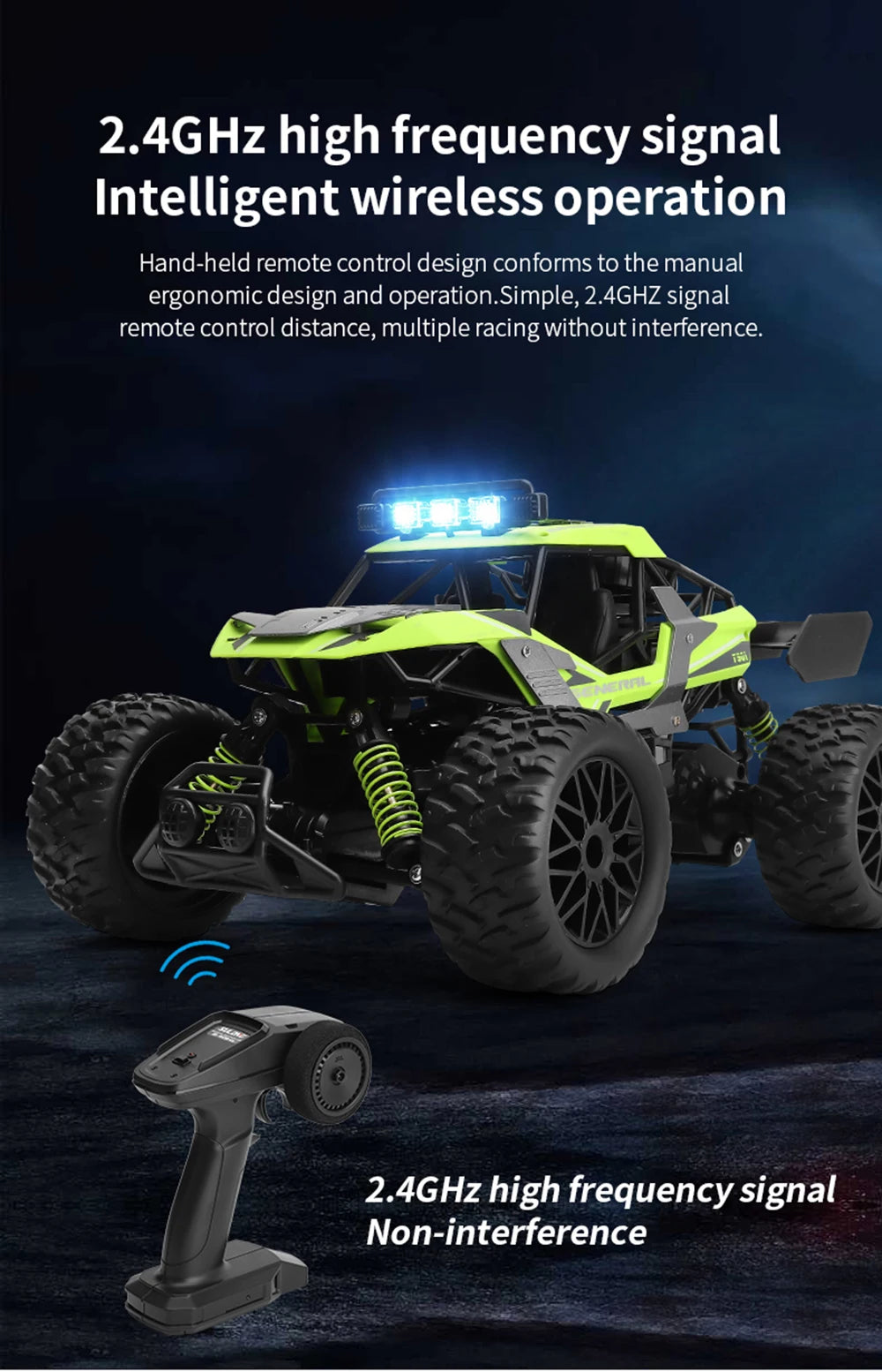 1:14 Alloy RC Car – 25KM/H 2WD Off-Road Remote Control Monster Truck with LED Lights vs. WLtoys 124016 Comparison