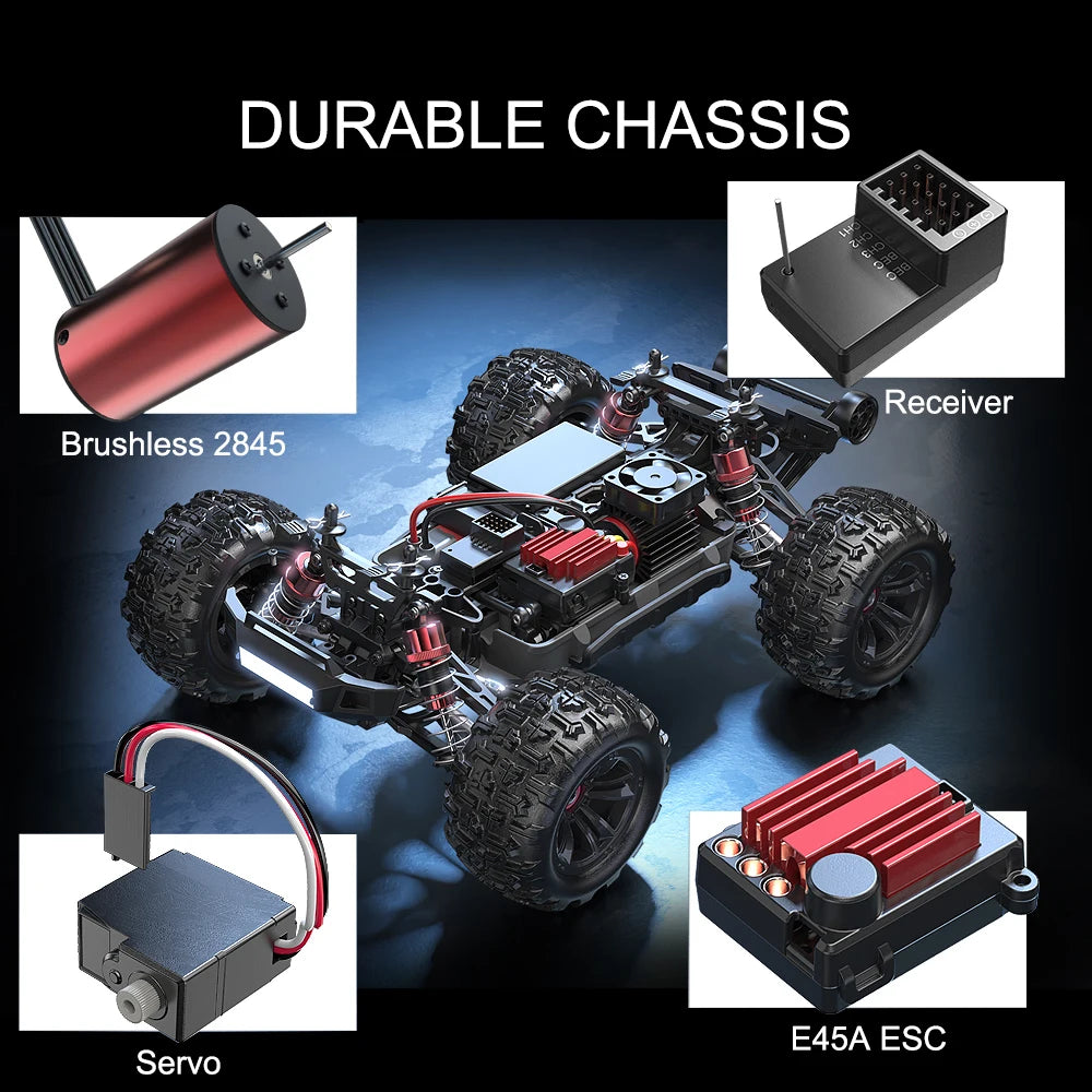 MJX Hyper Go 16207/16208/16210 1/16 RC Car – 70KM/H Brushless 4WD High-Speed Off-Road Drift Truck for Kids vs WLtoys 144010