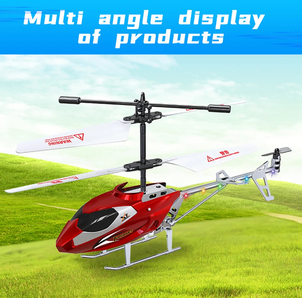 XK912 RC Helicopter – 2.5CH Infrared Remote Control with Light, Alloy Aircraft Toy for Children