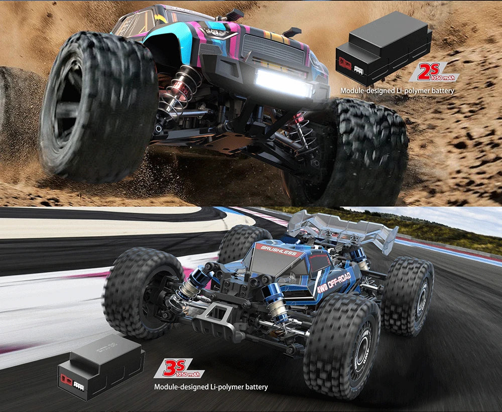 MJX Hyper Go 16207/16208/16210 1/16 RC Car – 70KM/H Brushless 4WD High-Speed Off-Road Drift Truck for Kids vs WLtoys 144010