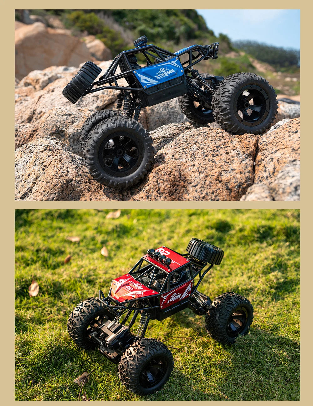 Q145 4WD RC Car – Off-Road Buggy with LED Lights and 2.4G Radio Remote Control, Perfect Toy for Boys and Children