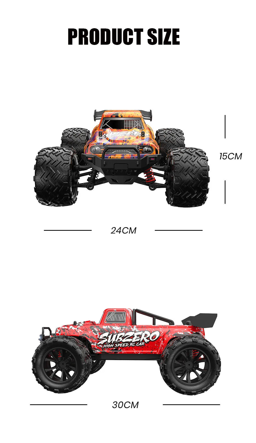 1:16 4WD RC Car – 40KM/H High-Speed Drift Off-Road Car with 2.4G Radio Control – Perfect Toy for Kids