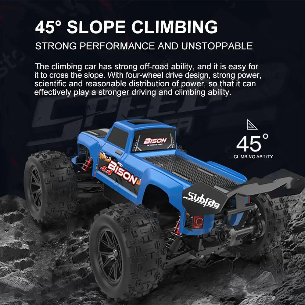 High-Speed S909/S910 1:16 RC Car – 50KM/H 4WD Off-Road Drift Monster Truck vs. WLtoys 144001