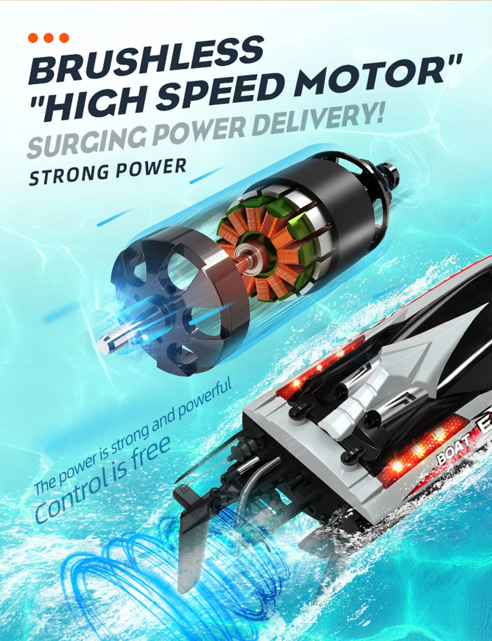 HJ816 High-Speed RC Boat – 2.4GHz Brushless Motor, 55KM/H Racing Model, Remote Control Speedboat vs WLtoys WL916