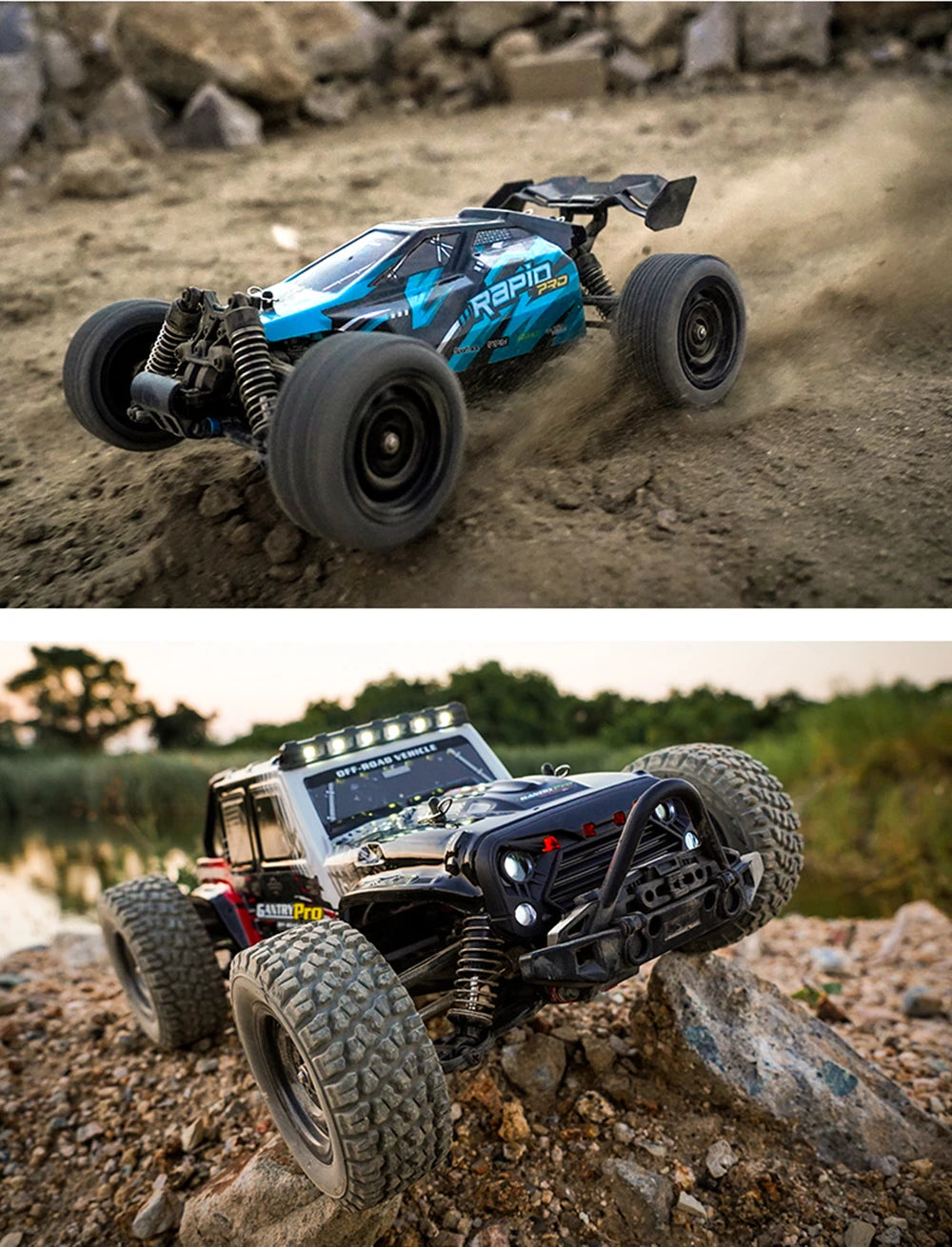 16201PRO 4WD Brushless 70KM/H RC Drift Car – High-Speed Off-Road Racing Beast vs. WLtoys 144010