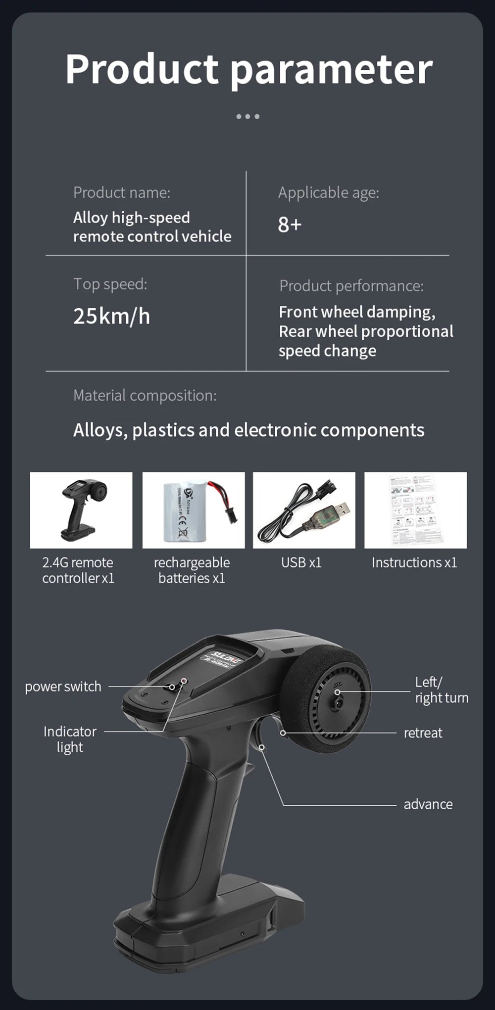 1:14 Alloy RC Car – 25KM/H 2WD Off-Road Remote Control Monster Truck with LED Lights vs. WLtoys 124016 Comparison