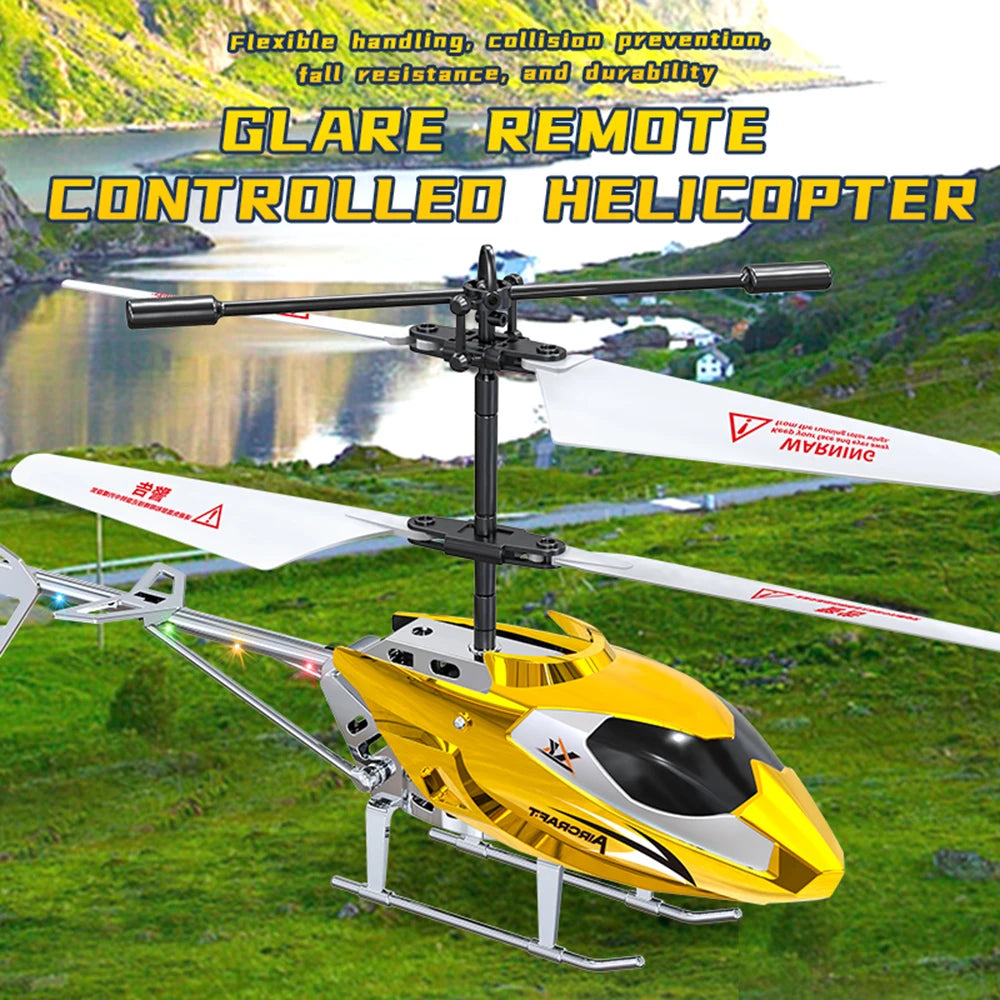 XK912 RC Helicopter – 2.5CH Infrared Remote Control with Light, Alloy Aircraft Toy for Children