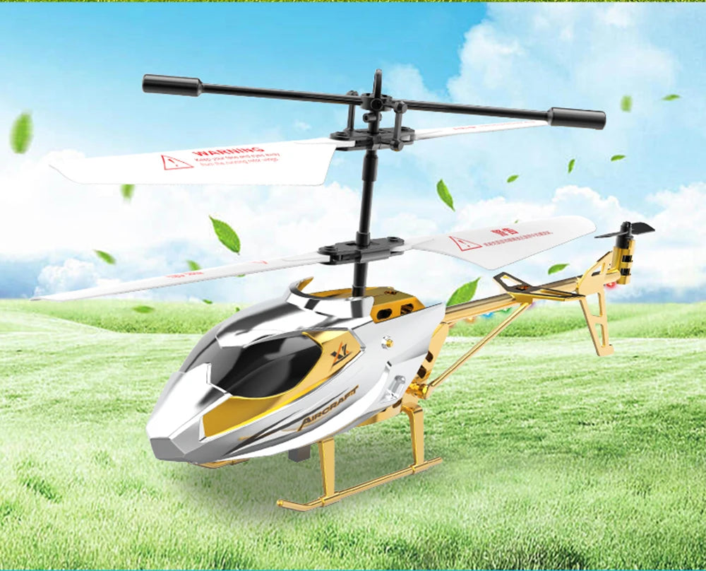 XK912 RC Helicopter – 2.5CH Infrared Remote Control with Light, Alloy Aircraft Toy for Children