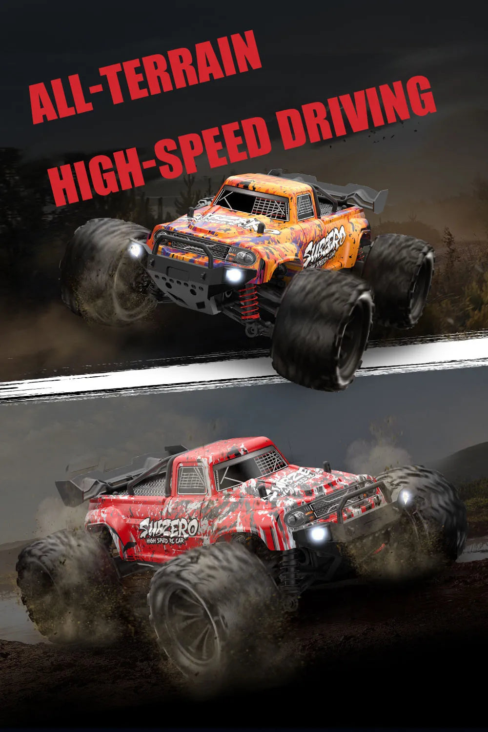 1:16 4WD RC Car – 40KM/H High-Speed Drift Off-Road Car with 2.4G Radio Control – Perfect Toy for Kids